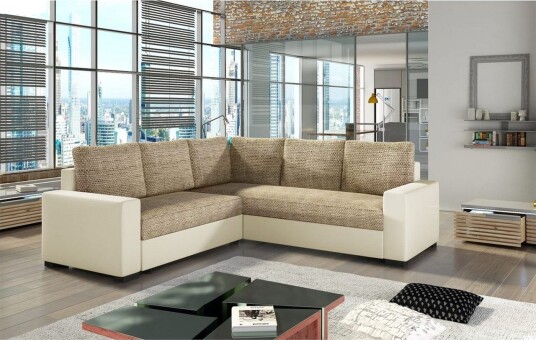 Seksjon Eltap Canis 235x235x89 cm Berlin 03 Soft 33 Beige