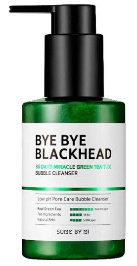 Some By Mi Bye Bye Blackhead Miracle Green Tea Tox Bubble Cleanser 120 g Ansiktsrens Some By Mi Bye Bye Blackhead Miracle Green Tea Tox Bubble Cleanser 120 g Ansiktsrens