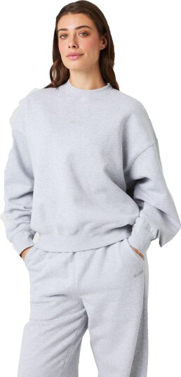 Björn Borg Women's Studio Oversized Sweatshirt Light Grey Melange L Björn Borg Women's Studio Oversized Sweatshirt Light Grey Melange L
