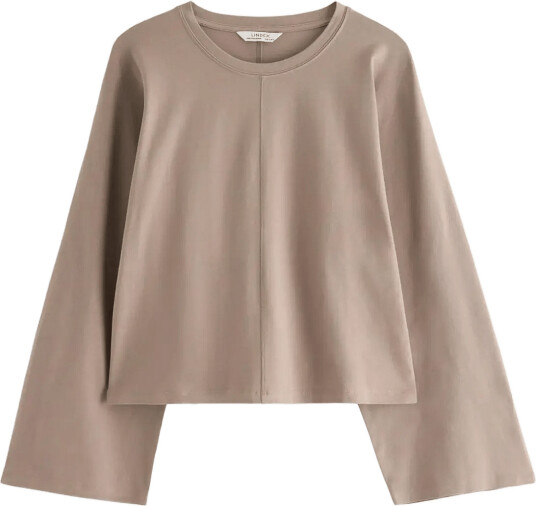 Lindex Jersey Top With Wide Sleeves Beige XL Lindex Jersey Top With Wide Sleeves Beige XL