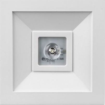 Awex Nødarmatur Lovato N Eco Led 3W 315Lm Åpen Optikk 1H Enkeltutgang Hvit Lvno/3W/Ese/At/Wh