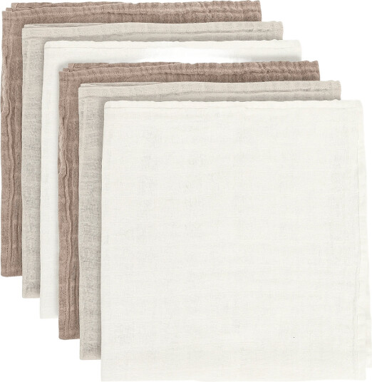Pippi Cloth Muslin 6-Pack Brown 65x65 cm