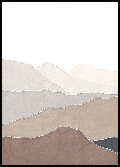 Mountain and lake Plakat Plakat / 40x50cm