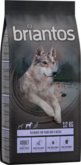 Briantos Adult And & Potet Kornfri 2 X 12 kg Briantos Adult And & Potet Kornfri 2 X 12 kg