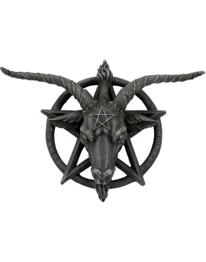 Baphomet Figur med Veggfeste 40 cm