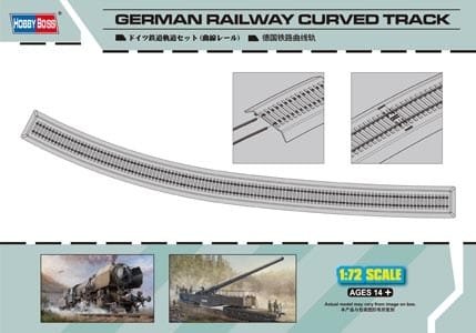 HobbyBoss 1/72 German Railway Curved Track HobbyBoss 1/72 German Railway Curved Track