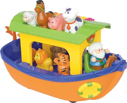 Kiddieland Noahs Ark Aktivitetsleke 9 Dyr Musikksenter Fargerikt Keyboard