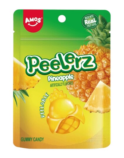 Peelerz Gummy Pinapple Skrellbart Gelegodteri med Ananassmak 65 gram