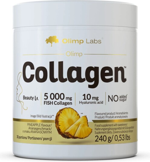 Olimp Collagen Beauty 240g 2 smaker Pineapple