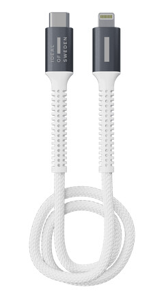 Premium woven cable USB C Lightning White Premium woven cable USB C Lightning White
