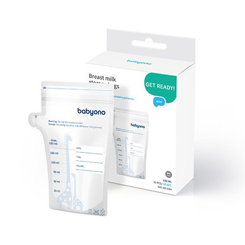 Babyono Oppbevaringsposer til Morsmelk 180ml 30 stk Babyono Oppbevaringsposer til Morsmelk 180ml 30 stk