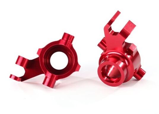 Traxxas 8937R Steering Blocks Alu Red Pair Maxx Traxxas 8937R Steering Blocks Alu Red Pair Maxx