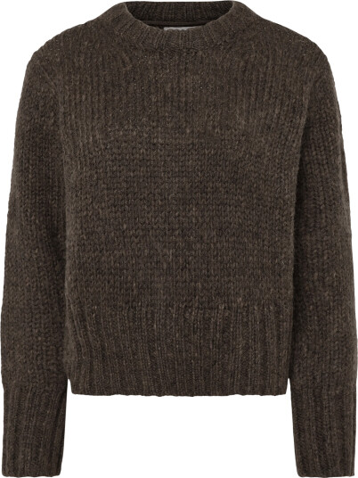 Topshop Tsfiona Knitted Boxy Jumper Knt Brown M Topshop Tsfiona Knitted Boxy Jumper Knt Brown M