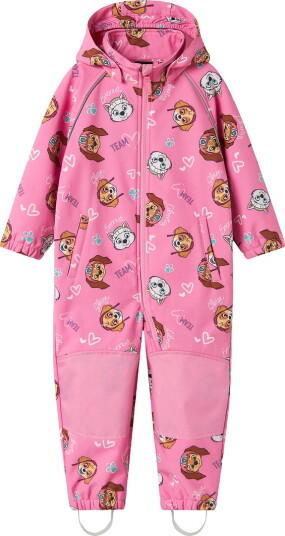 Name it mini - Regndress nmfAlfa08 Pawpatrol Softshell - Rosa