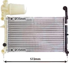 VAN WEZEL 17002101 Radiator motorkjøling VAN WEZEL 17002101 Radiator motorkjøling