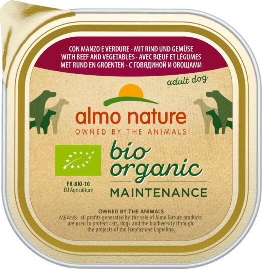Almo Nature Bioorganic Våtfôr Økologisk Maintenance Økologisk Storfekjøtt & Økologiske Grønnsaker 9 X 300 G Almo Nature Bioorganic Våtfôr Økologisk Maintenance Økologisk Storfekjøtt & Økologiske Grønnsaker 9 X 300 G