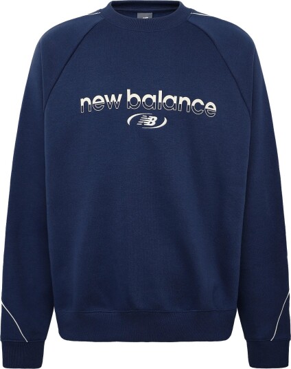 New Balance Trackside Fleece Crew Navy XS