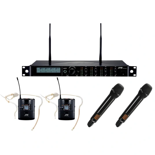 Jts R-4 Trådløst System, 4 Kanaler 2 X R-4tb/cm-214tog 2 X Jss-4b Håndmik.