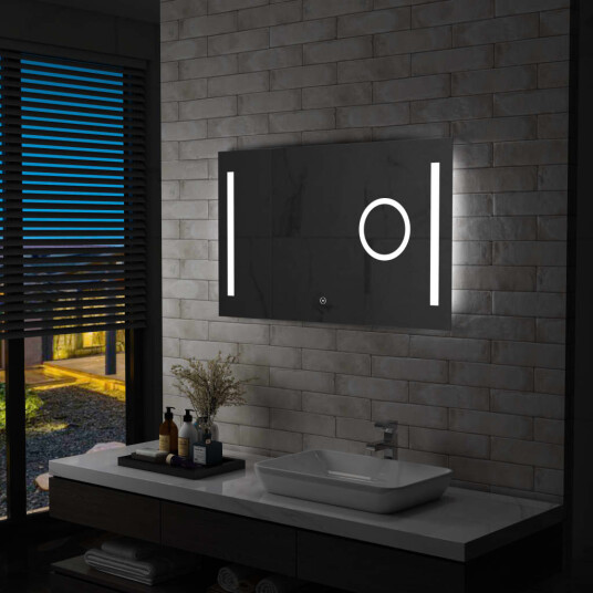 vidaXL LED-veggspeil til bad med berøringssensor 100x60 cm vidaXL LED-veggspeil til bad med berøringssensor 100x60 cm