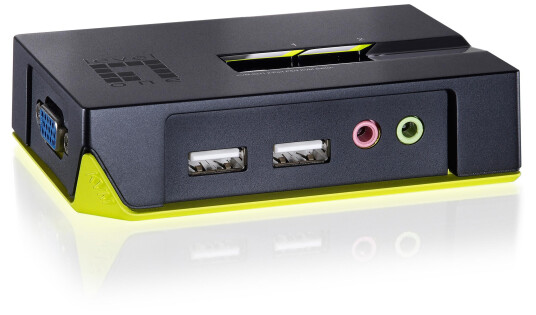 LEVELONE KVM switch USB 2 t m. audio