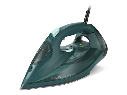 Philips Azur 7000 Series Dst7050   Dampstrykejern Med Automatisk Slukking   Såleplate: Steamglide Elite   2800 W   Grønn