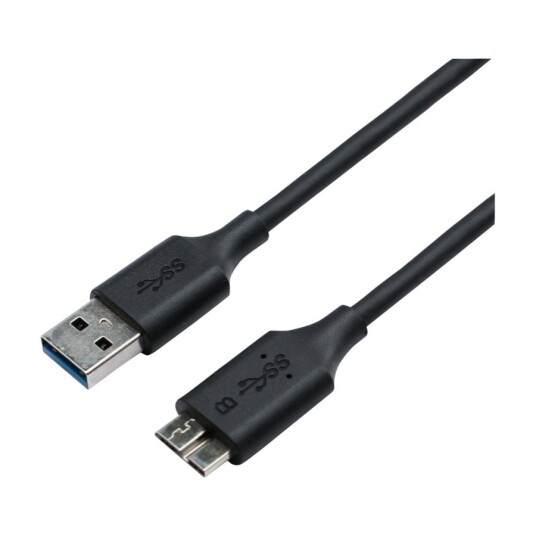 ELETRA USB 3.0 AM - MICRO BM 1M KABEL, SVART