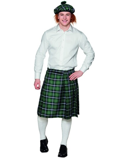 Boland Party Partners Kilt Skotskrutete Grønn  One size
