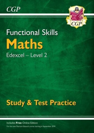 Functional Skills Maths: Edexcel Level 2 - Study & Test Practice Av Cgp Books