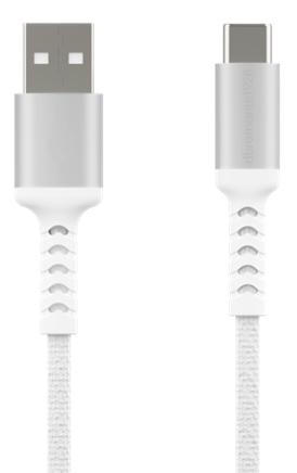 Dbramante1928 2.5m USB-A til USB-C Kabel - Hvit - Flettet Design Dbramante1928 2.5m USB-A til USB-C Kabel - Hvit - Flettet Design