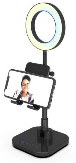 Digipower The Succes 6" Ring Light Bordstander m. Mobilstativ - Svart