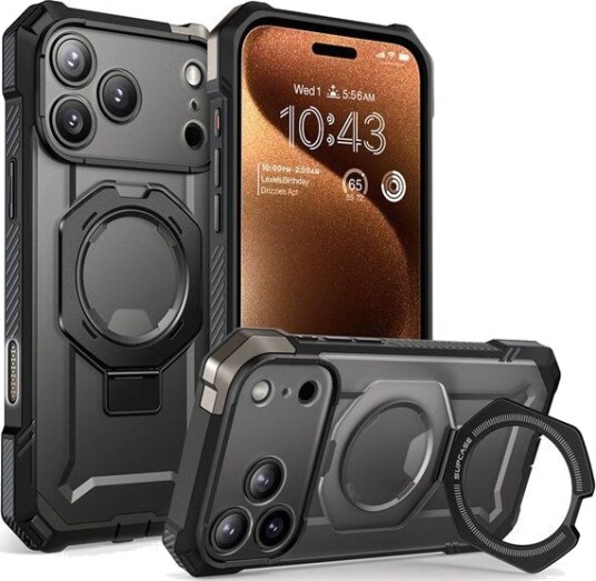 Supcase iPhone 17 Pro Max MagSafe Deksel Grip Svart