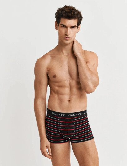 GANT Striped Trunk 3-Pack Gift Box - Black - XXL