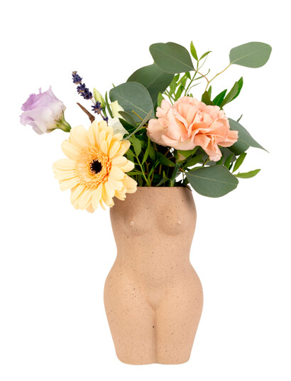 DOIY Vase - Body Vase - Beige - H18.5CM DOIY Vase - Body Vase - Beige - H18.5CM