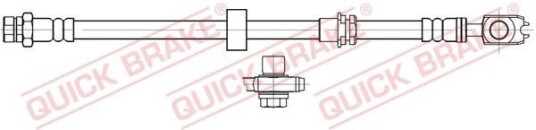 Bremseslange QUICK BRAKE 50.718X Bremseslange QUICK BRAKE 50.718X