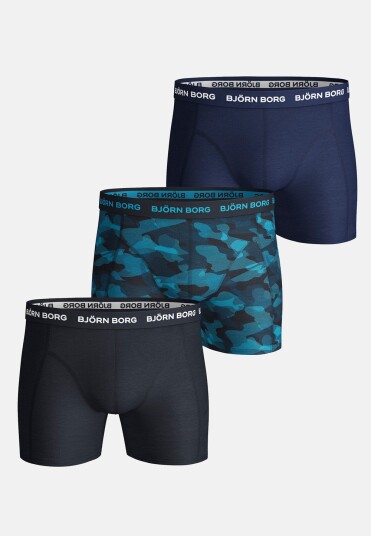 Björn Borg Cotton Stretch Boxer 3p Total Eclipse 2xl Underklær