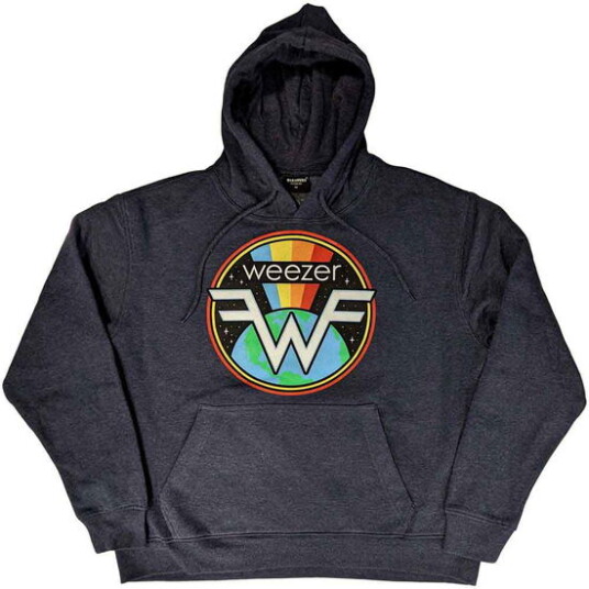 Weezer Weezer Unisex Pullover Hoodie: Symbol Logo Navy Blue