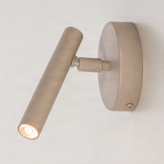 Sopel vegglampe, beige, høyde 15 cm – SIGMA - Stue - Moderne - Metall - Med en lyskilde