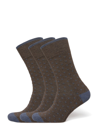 Amanda Christensen True Dot Sock - Brown - 47-50