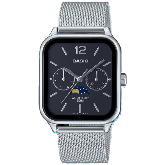 Casio Watch Casio Mtp M305m 1Aver Herreklokke Sølv