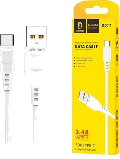 Denmen Usb-A Til Usb-C-Kabel 1 M Hvit 29346