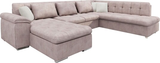 Dynir Sovesofa med sjeselong og sjeselong 5 seter Rosa