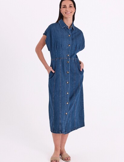 FREE/QUENT Fqalia Dress Blue L