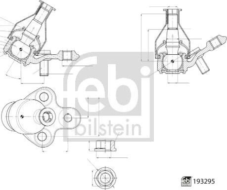 FEBI BILSTEIN 193295 Bærekule