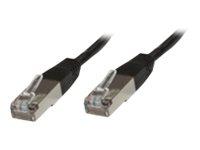 MicroConnect Nettverkskabel - RJ-45 (hann) til RJ-45 (hann) - 50 cm - skjermet, beskyttet tvunnet parkabel (STTP) - CAT 6 - halogenfri - svart