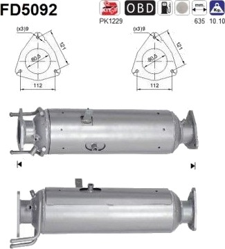Partikkelfilter AS FD5092