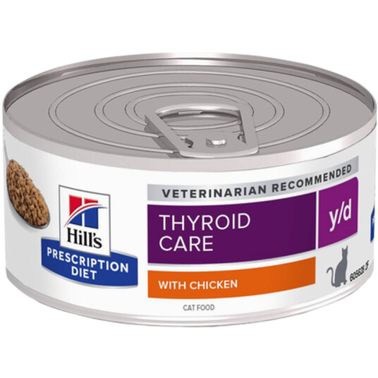 Y/D Thyroid Care Chicken Canned Wet Cat Food 156 G X 24 Y/D Thyroid Care Chicken Canned Wet Cat Food 156 G X 24