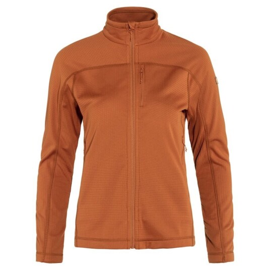 Fjellreven Abisko Lite Fleece Jacket W Terracotta Brown M