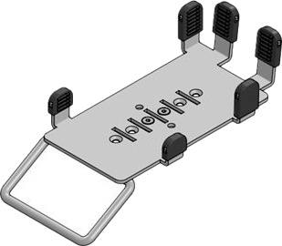 Spacepole Multigrip Bakside For Montering Av Pin Pad Kan Monteres På Stativ Hvit For Verifone P200 P400 Spacepole Multigrip Bakside For Montering Av Pin Pad Kan Monteres På Stativ Hvit For Verifone P200 P400