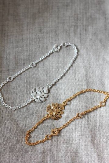 Annevera Monstera Armbånd sølv