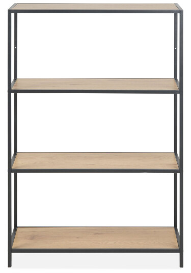 Hasslevik Bokhylle 77x114 cm Svart/Brun